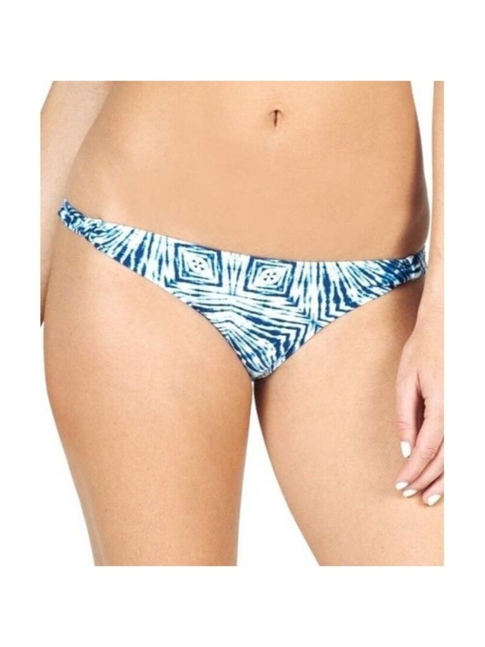Volcom Bright Blue Lost Sea Glass String Bikini Bottoms Size (M)